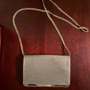 Mossimo | Gold Chain Silver Purse